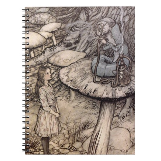 Alice in Wonderland Notitieboek (Voorkant)