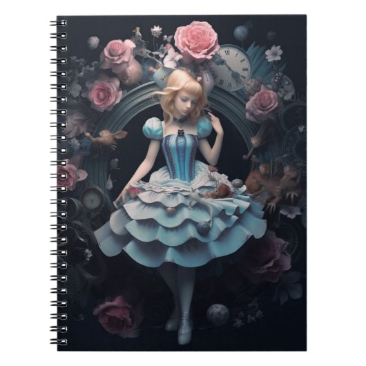 Alice in Wonderland Notitieboek (Voorkant)