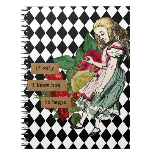 Alice in Wonderland Notitieboek (Voorkant)