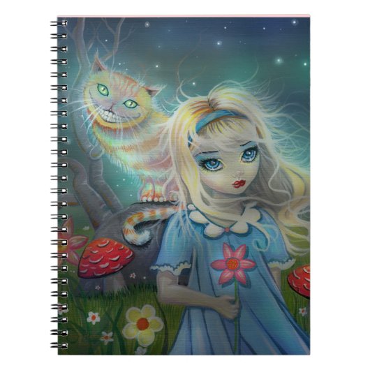 Alice in Wonderland Notitieboek (Voorkant)