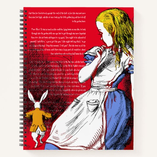 Alice in Wonderland Notitieboek (Voorkant)