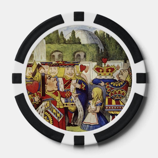 ALICE in Wonderland "OFF met haar hoofd" poker Chi Pokerchips (Voorkant)
