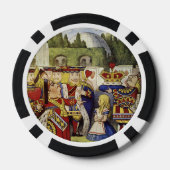 ALICE in Wonderland "OFF met haar hoofd" poker Chi Pokerchips (Achterkant)