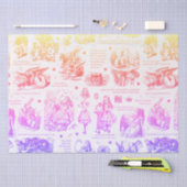 Alice in Wonderland Ombre Toile Quotes Tissuepapier (Craft)