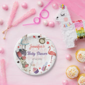 Alice in Wonderland Onederland Baby shower Papieren Bordje (Feest)