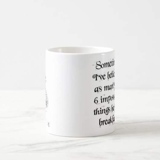 Alice in Wonderland Onmogelijke dingen mok (Center)