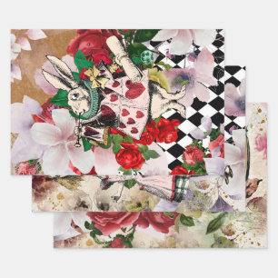  Alice in Wonderland ontkoppeling Inpakpapier Vel