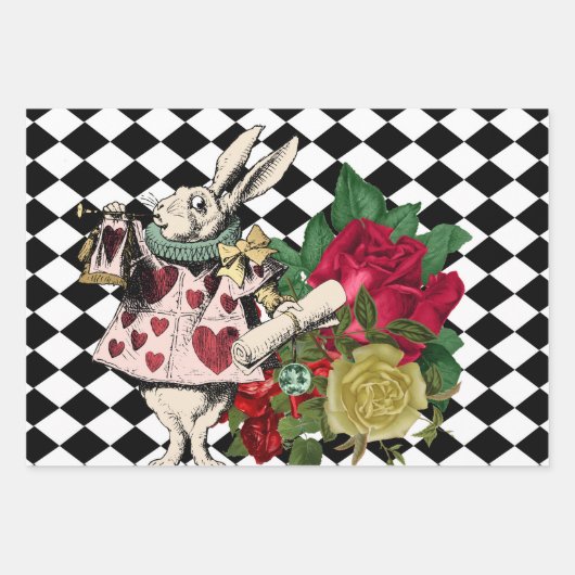  Alice in Wonderland ontkoppeling Inpakpapier Vel (Voorkant)