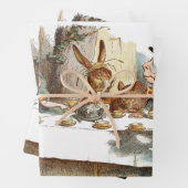 Alice in Wonderland ontkoppeling Inpakpapier Vel (In situ)