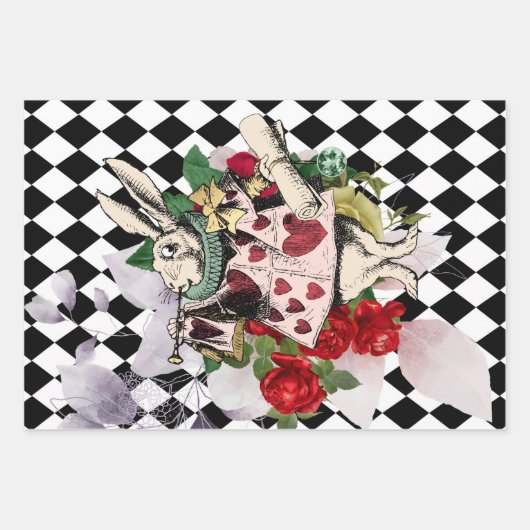  Alice in Wonderland ontkoppeling Inpakpapier Vel (Voorkant 3)