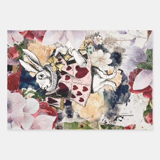 Alice in Wonderland ontkoppeling Inpakpapier Vel (Voorkant)