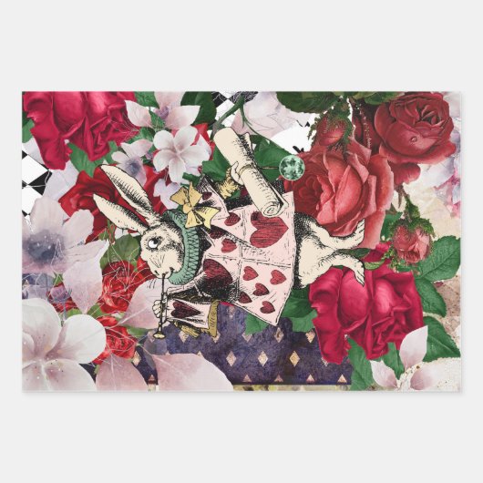  Alice in Wonderland ontkoppeling Inpakpapier Vel (Voorkant 3)