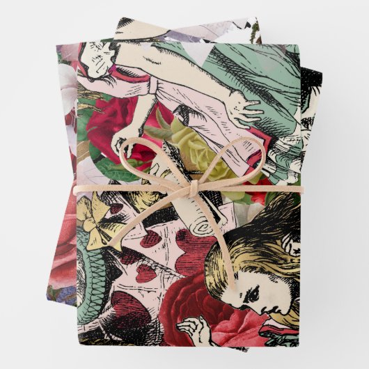  Alice in Wonderland ontkoppeling Inpakpapier Vel (In situ)