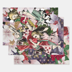  Alice in Wonderland ontkoppeling Inpakpapier Vel
