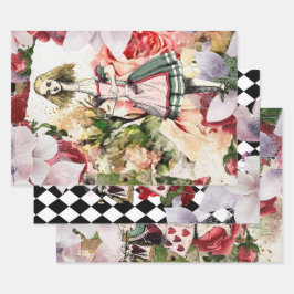 Alice in Wonderland ontkoppeling Inpakpapier Vel