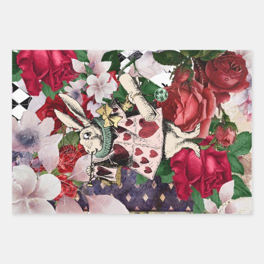  Alice in Wonderland ontkoppeling Inpakpapier Vel (Voorkant 3)