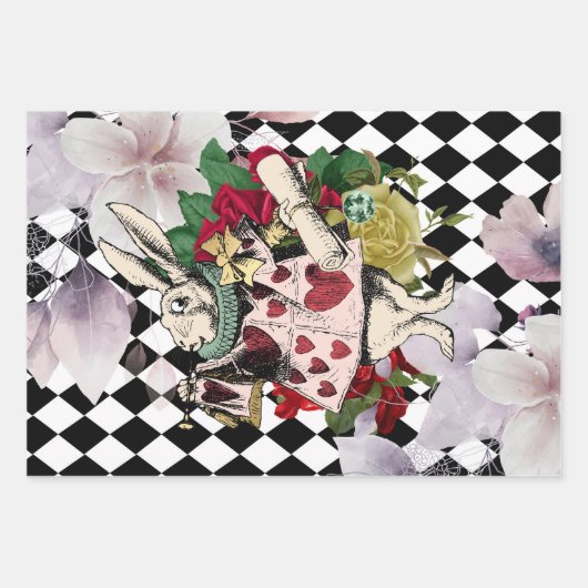 Alice in Wonderland ontkoppeling Inpakpapier Vel (Voorkant 2)