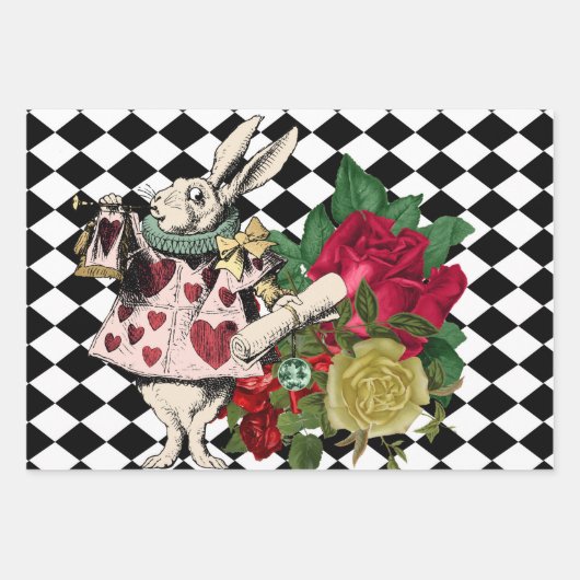 Alice in Wonderland ontkoppeling Inpakpapier Vel (Voorkant 2)