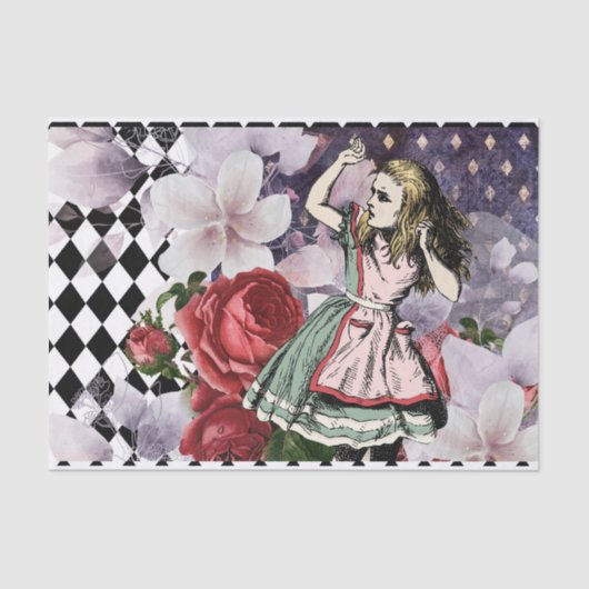 Alice in Wonderland ontkoppeling Tissuepapier (Voorkant)