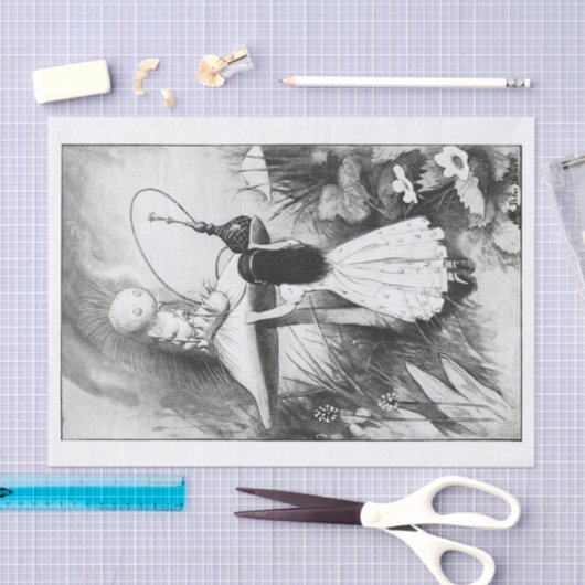 Alice in Wonderland ontkoppeling Tissuepapier (Craft)