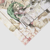 Alice in Wonderland ontkoppeling Tissuepapier (Detail)