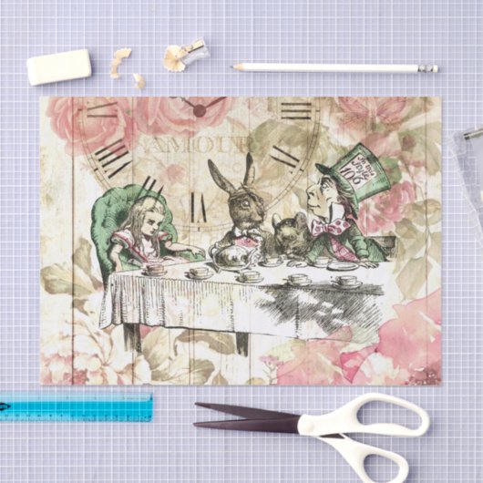 Alice in Wonderland ontkoppeling Tissuepapier (Craft)