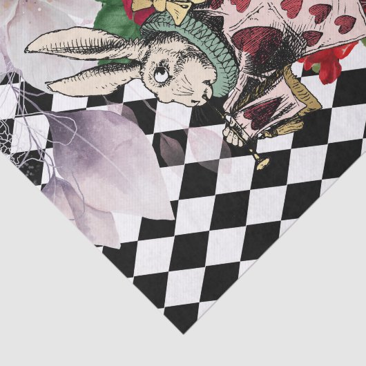 Alice in Wonderland ontkoppeling Tissuepapier (Detail)
