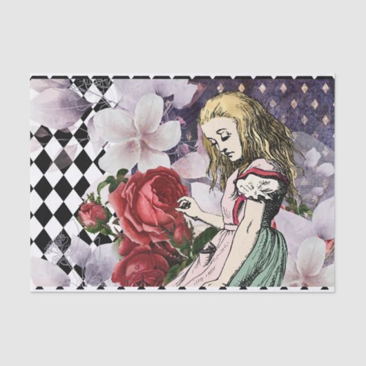  Alice in Wonderland ontkoppeling Tissuepapier (Voorkant)