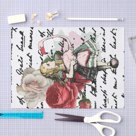 Alice in Wonderland ontkoppeling Tissuepapier (Craft)