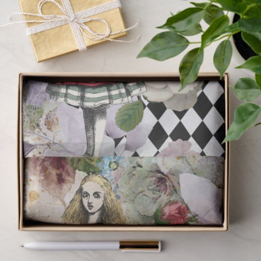 Alice in Wonderland ontkoppeling Tissuepapier (Geschenk)