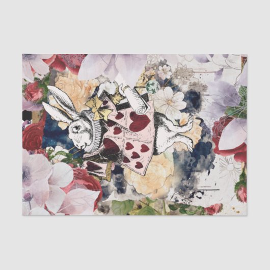  Alice in Wonderland ontkoppeling Tissuepapier (Voorkant)