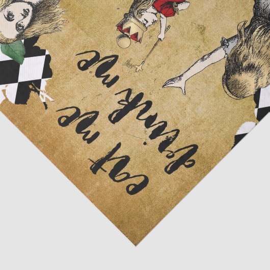 Alice in Wonderland ontkoppeling Tissuepapier (Detail)