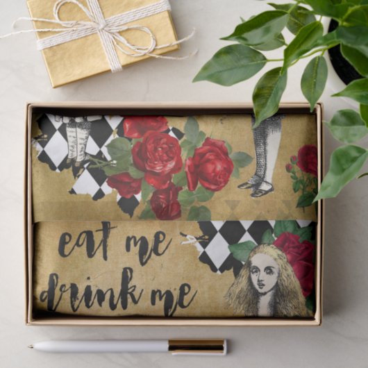 Alice in Wonderland ontkoppeling Tissuepapier (Geschenk)