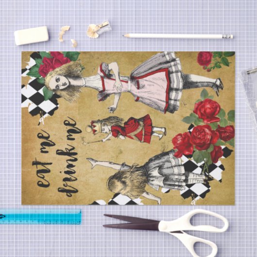 Alice in Wonderland ontkoppeling Tissuepapier (Craft)