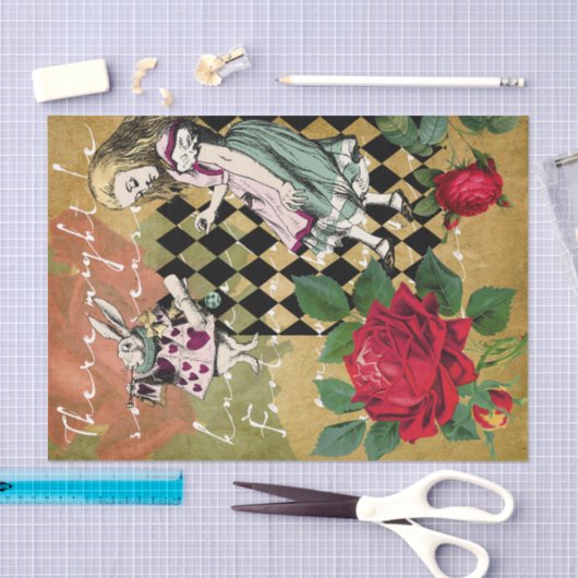 Alice in Wonderland ontkoppeling Tissuepapier (Craft)