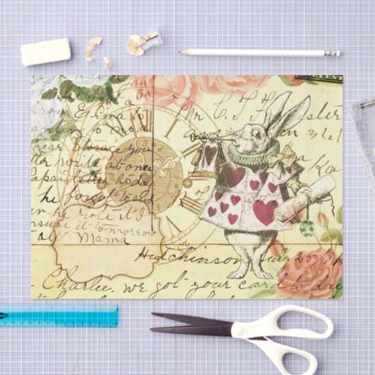 Alice in Wonderland ontkoppeling Tissuepapier (Craft)