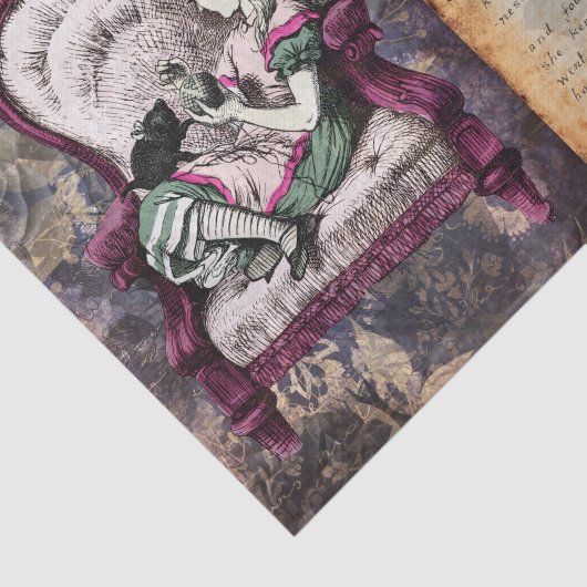 Alice in Wonderland ontkoppeling Tissuepapier (Detail)