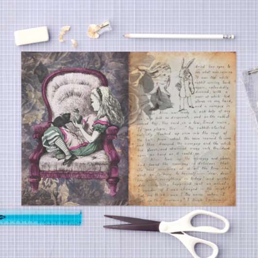  Alice in Wonderland ontkoppeling Tissuepapier (Craft)