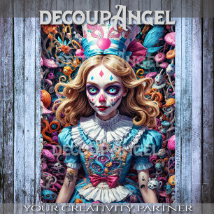 Alice in Wonderland - Ontvangstpagina Tissuepapier