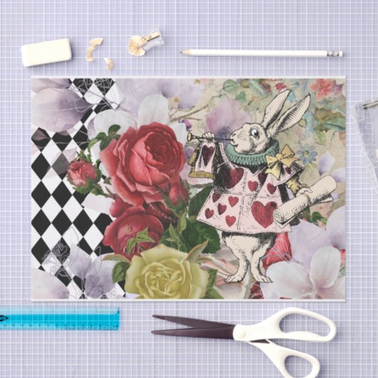 Alice in Wonderland Ontvangstverbod Witte konijn Tissuepapier (Craft)