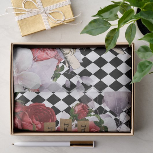  Alice in Wonderland Ontvangstverbod Witte konijn Tissuepapier (Geschenk)