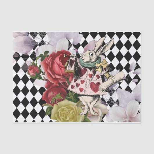  Alice in Wonderland Ontvangstverbod Witte konijn Tissuepapier (Voorkant)