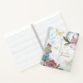  Alice in Wonderland Ontvangt collage Notitieboek (Binnen)