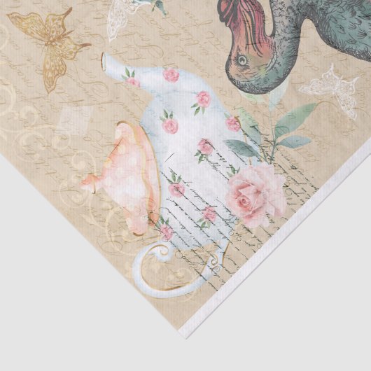 Alice in Wonderland Ontvangt Dodo Bird Tissuepapier (Detail)