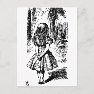 Alice in Wonderland - oorspronkelijke illustratie Briefkaart
