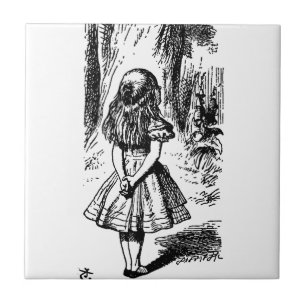 Alice in Wonderland - oorspronkelijke illustratie Tegeltje