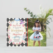 Alice in Wonderland op de dag van de uitnodiging v (Staand voorkant)