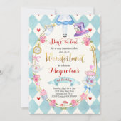 Alice in Wonderland op de dag van de uitnodiging v (Voorkant)