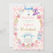 Alice in Wonderland op de dag van de uitnodiging v (Voorkant)