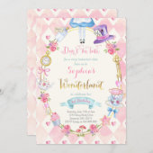 Alice in Wonderland op de dag van de uitnodiging v (Voorkant / Achterkant)